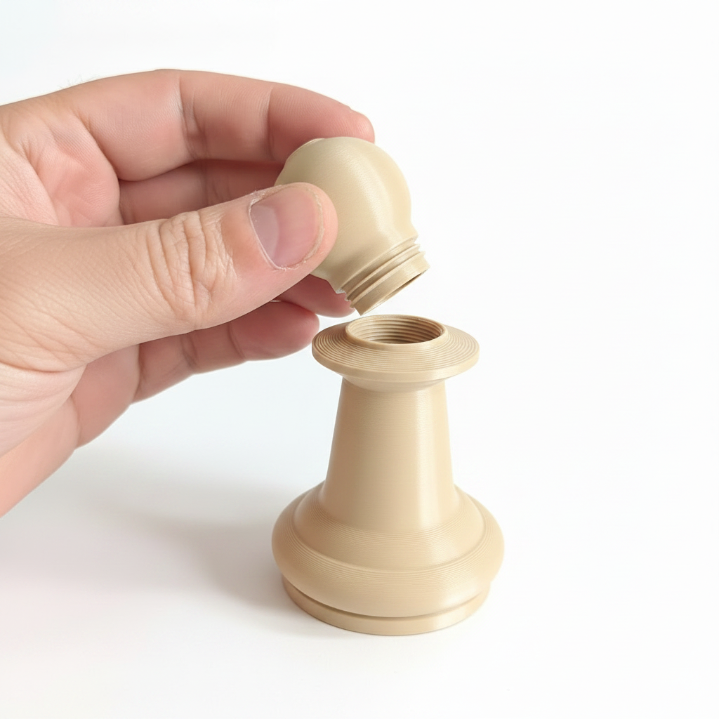 Beige pawn compartment