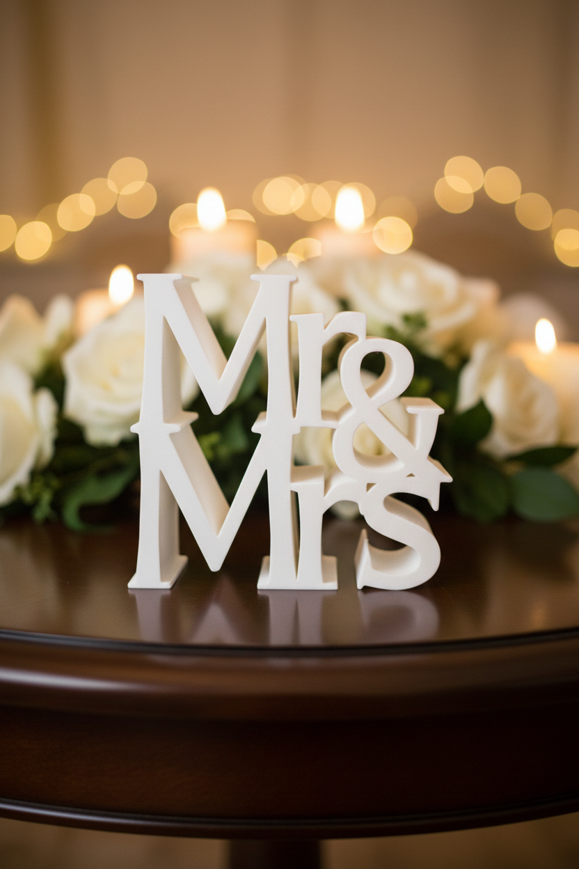 Mr & Mrs Sign - Wedding Styled